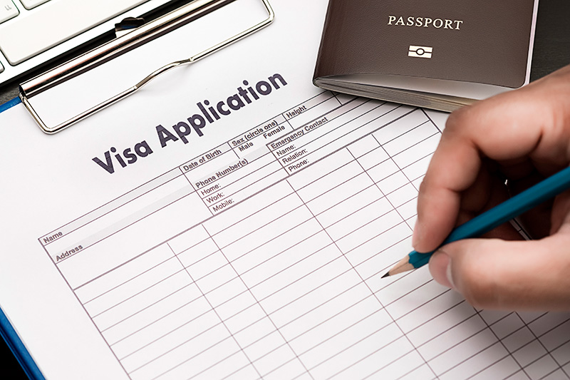 VISA application photo